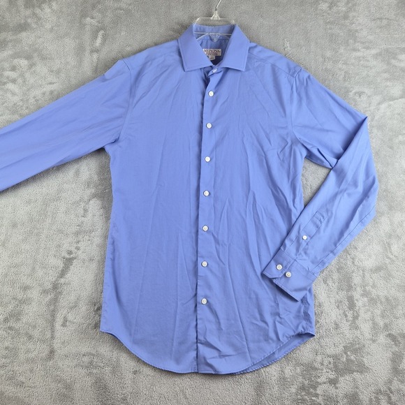 Merona Other - Merona Shirt Mens Small Blue Long Sleeve Dressy Professional‎ Career Office Work